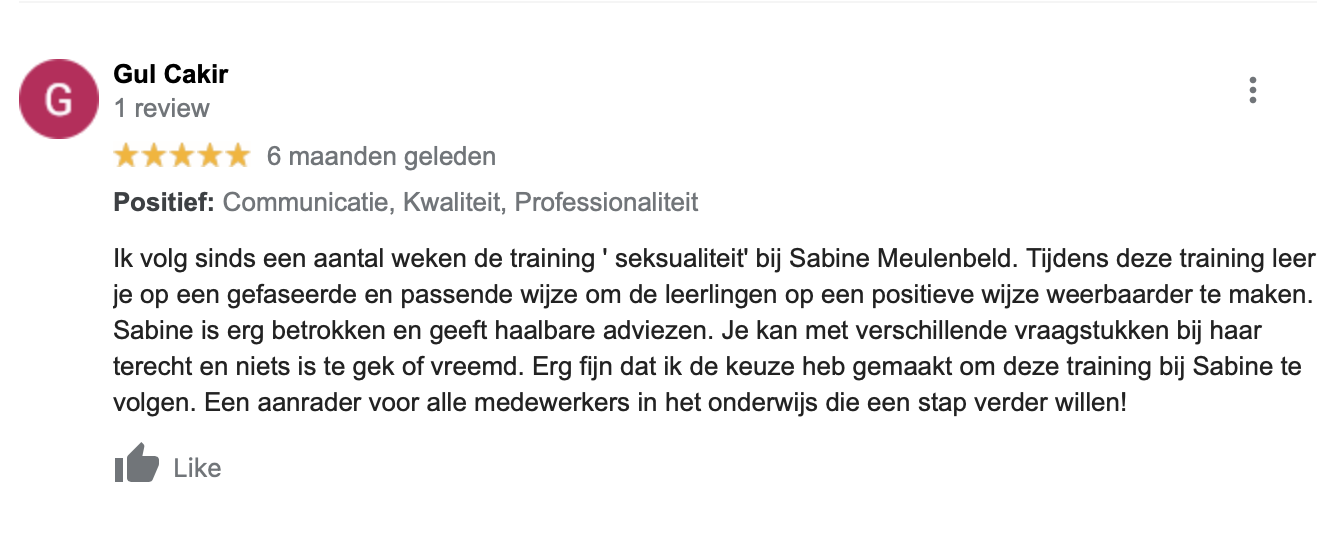 Review Sabine Meulenbeld